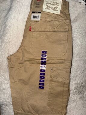 Levi's Boys Khaki Cargo Shorts
